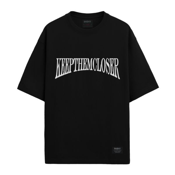 Renacentist Printed Logo | Oversize Tee | Black