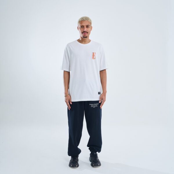 Melted logo | Classic Tee | White Orange