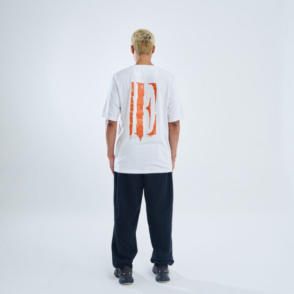 Melted logo | Classic Tee | White Orange