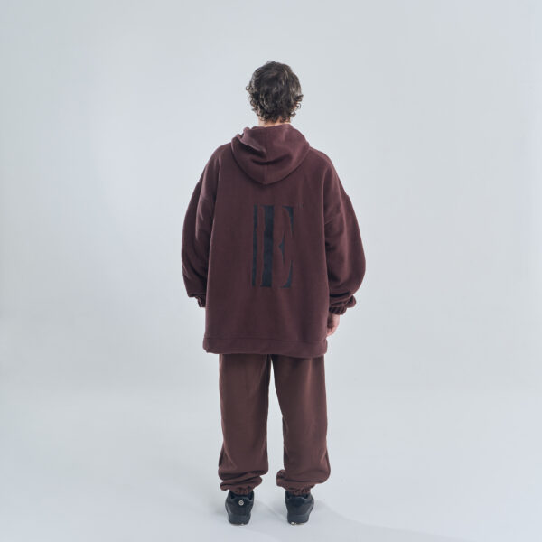 Embroidered Logo | Polar Hoodie | Brown