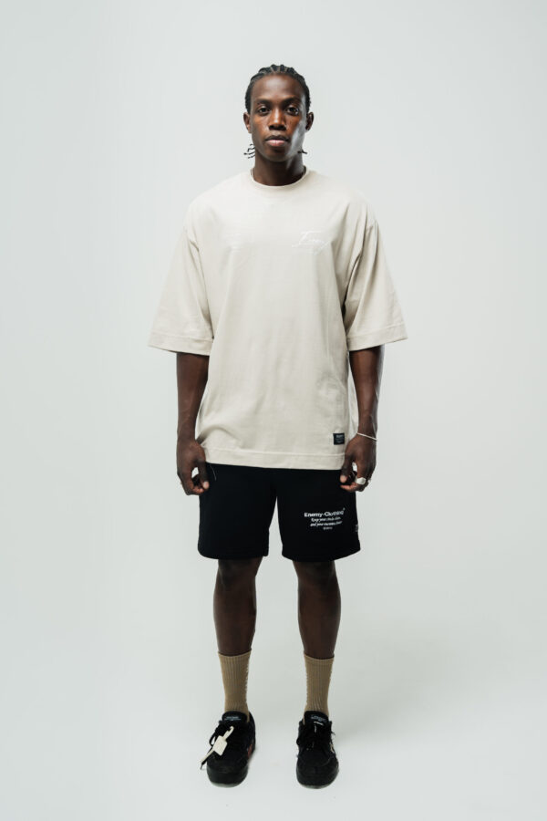 Doble Script | Oversize Tee | Beige