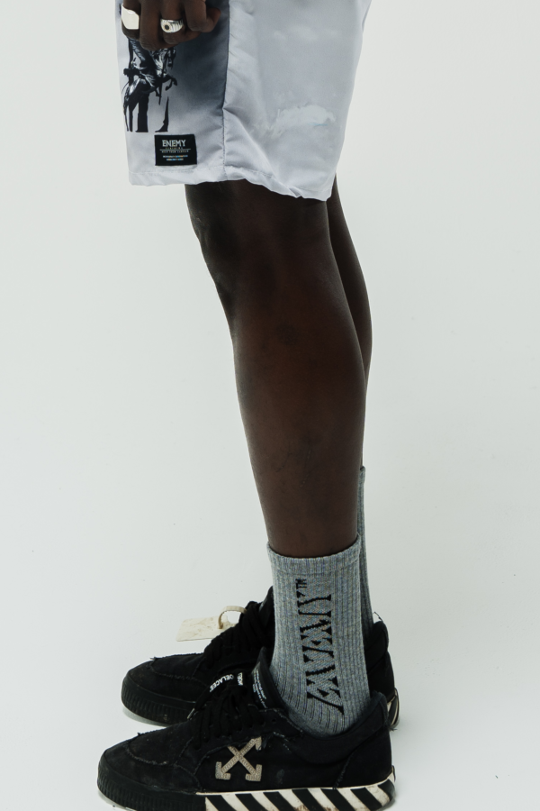 Enemy TM | Socks | Grey