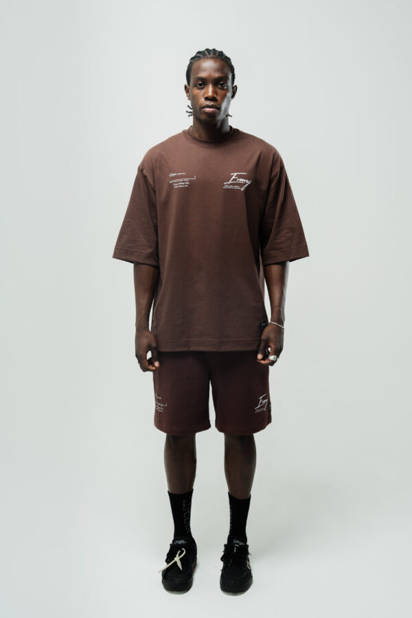 Doble Script | Shorts | Brown